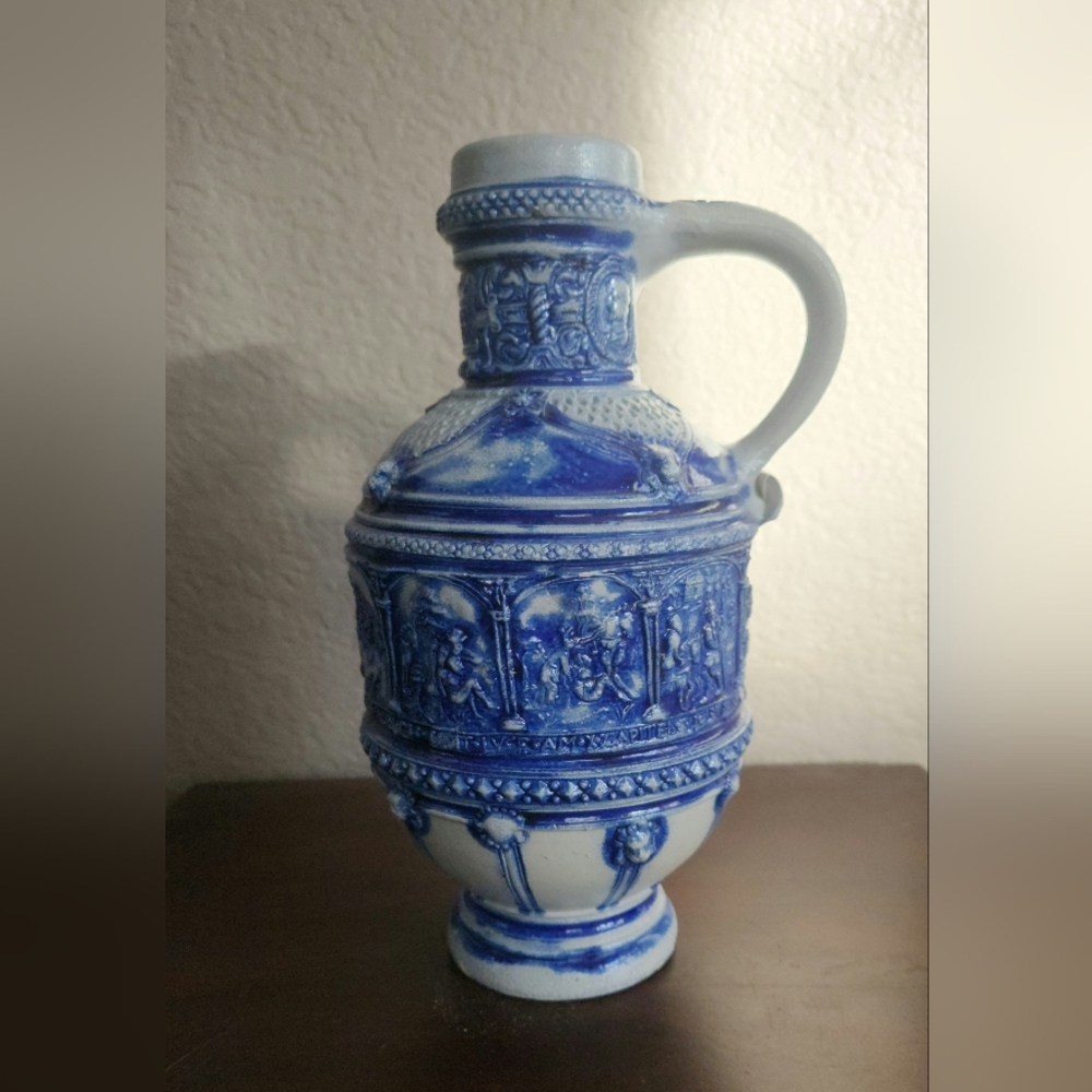 Westerwald Antique 🍺 "Story of Suzanne"  stoneware ewer, beer jug EUC $130